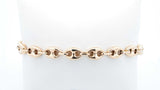 10k Yellow Gold Puffed Mariner Chain Bracelet 10.1 Grams 9 Inch Fw0226pzxdu