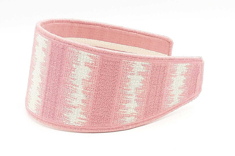 Christian Dior Pink &White Stripe Headband Eb0424lxzsa