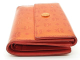 Mcm Orange Patent Leather Wallet Do0525rxde