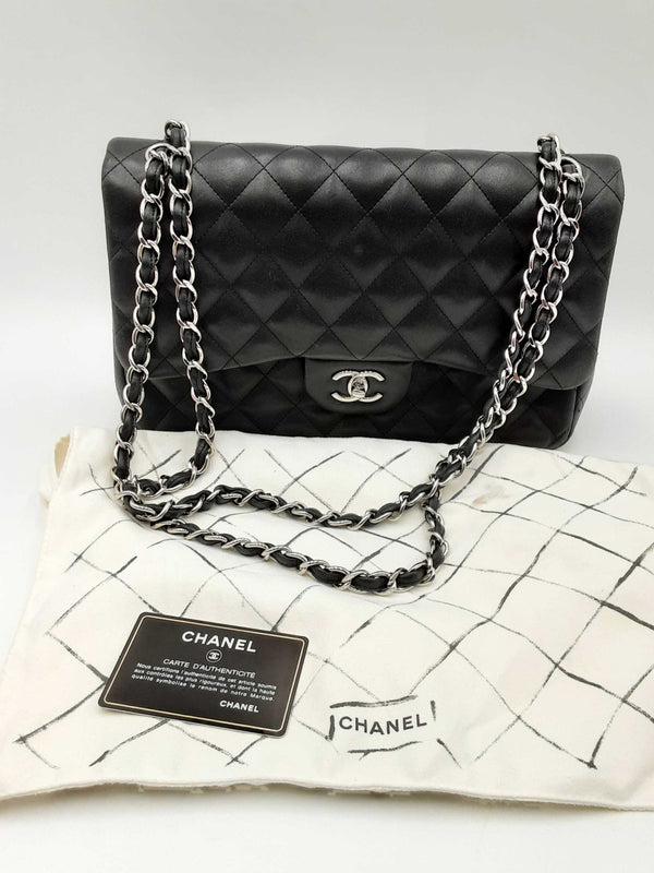 Chanel Classic Jumbo Double Flap Quilted Calfskin Shoulder Bag Eb0924rxxzdu
