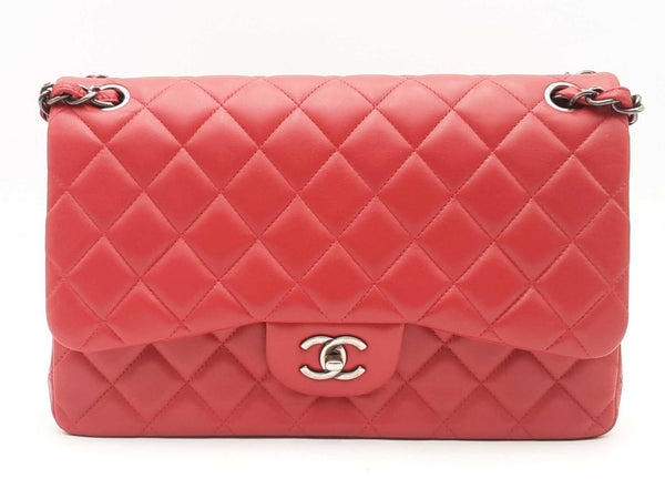 Chanel Lambskin Jumbo Double Flap Shoulder Bag Aa0325pozxsa