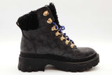 Coach Janel Black Signature Coated Canvas Boots Size 6b Eb0925orde