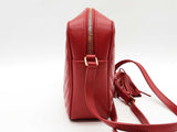 Ysl Saint Laurent Red Leather Lou Camera Bag Sd0626pzxde