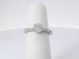 1.34 Cttw Diamond 14k White Gold Ring 2.9 Grams Size 5 Aa0525loxzsa