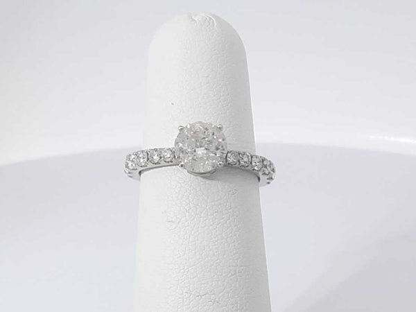1.34 Cttw Diamond 14k White Gold Ring 2.9 Grams Size 5 Aa0525loxzsa
