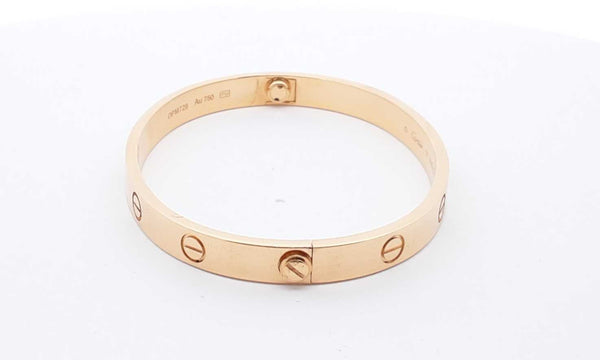 Cartier 18k Yellow Gold Love Bracelet Size 17 Ebwexzdu 144010014715