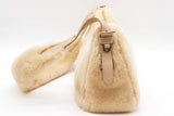 Prada Shearling Ecru Shoulder Bag Eb0526loxzde