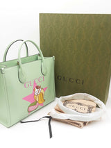 Gucci X Bananya Small Print Leather Tote Bag Sd0626crzdu