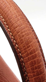 Loewe Barcelona Satchel In Brown Grained Leather Fw0926oxzdu