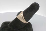 10k Yellow Gold Signet Ring With Diamond 6.4 Grams Size 10 Eb0926wllsa