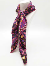 Louis Vuitton X Stephen Sprouse World Map Graffiti Pink Silk Scarf Do0726oxzde