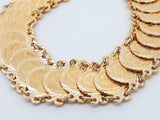 18k Yellow Gold Coin Style Link Bracelet 26.9 Grams 7 Inch Eb0426oxxzsa