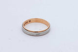 18k Yellow Gold & Platinum Ring 3.3 Grams Size 6.5 Eb1025oxzde