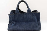 Prada Canapa Denim Tote Bag Eb0326ocrdu
