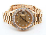 Rolex Datejust 26mm 18k Yellow Gold Diamond Bezel Watch Sd0825szxzde