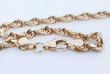 10k Yellow Gold Rope Chain Necklace 21.4 Grams 26.5 Inch Eb0626lxrxde