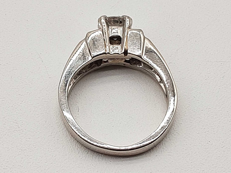 0.90 Cttw Diamonds 0.90 Platinum 8.9g Ring Size 5.25 Do0425icrde