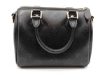 Louis Vuitton Monogram Black Leather Speedy Bandouliere 20 Eb0526oxxzde