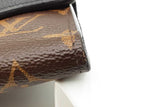 Louis Vuitton Monogram Canvas & Black Leather Pallas Wallet Eb0726oxzdu