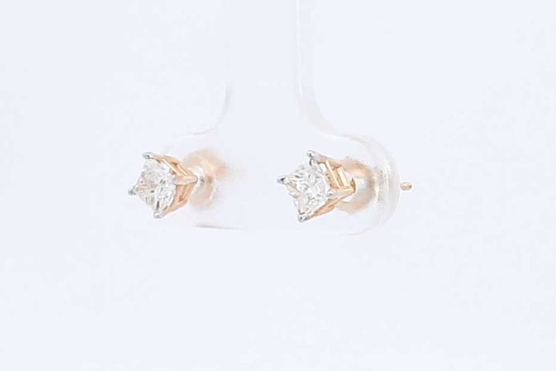 Approx. 0.8ctw Diamond Stud Earrings In 14k Yellow Gold 0.7 Grams Eb0824wxzsa