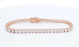 14k Rose Gold Lab Grown Diamond Tennis Bracelet 7 Inch Eboiredu 144030003284