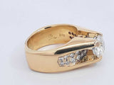 Lab Grown Center Diamond 1.84ctw Ring In 18k Yellow Gold 16.9g Eb0324lixzsa