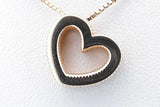14k Yellow Gold Box Chain & Heart Pendant 2.8 Grams 18 Inch Eb0526lcrde
