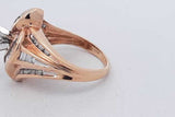 0.94cttw Diamond Ring In 14k Yellow Gold 4.8 Grams Size 5 Eb0726rxzsa