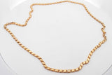 18k Yellow Gold Mirror Link Chain Necklace 9.6 Grams 22 Inch Eb0826crxsa