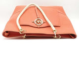 Michael Kors Amy Large Rope Tote Orange Aa1026wzsa
