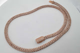 10k Rose Gold Diamond Cuban Link Necklace 55.6 Grams 20 Inch Eb0726oxxzsa