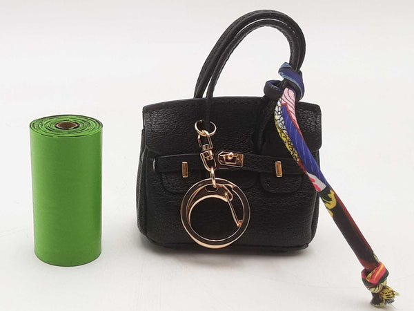 Black Doggie Bag Holder Mini Bag Charm Aa0925csa