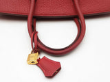 Hermès Birkin 35 Handbag In Rubis Red Clemence Leather 2009 Fw1026crxzdu