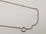 1.10 Cttw Lab Grown Diamonds 14k White Gold 2.4g Chain Necklace Do1225erxde