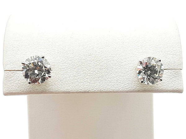 Approx 2.0 Ctw Lab Grown Diamonds 14k White Gold 1.3g Stud Earrings Do0125wrxde