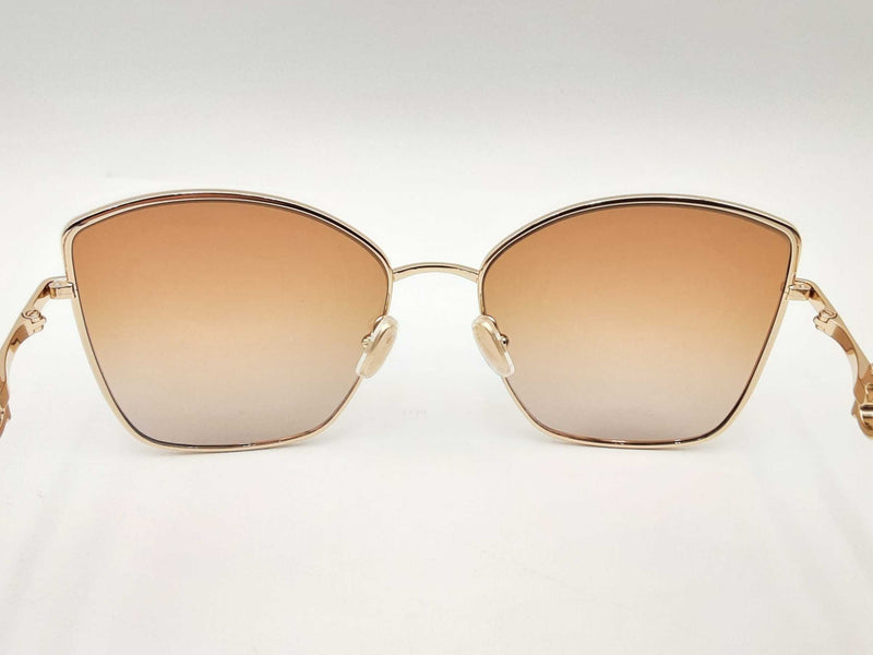 Salvatore Ferragamo Gancini Gold-tone Sunglasses Fw1224crsa