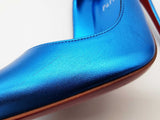 Christian Louboutin So Kate 120 Metallic Blue Heels Size Eu 40 Do0426lrzde