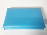 Hermes Calvi Celeste Blue Epsom Snap Card Holder Do0925oxzde