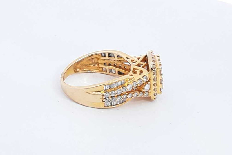 Approx. 2.48ctw Diamond Ring In 14k Yellow Gold 5.55 Grams Size 7.5 Eb0924sxzsa