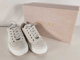 Jimmy Choo Ace White Point Embossed Nubuck Sneakers Size 40.5 Sd0726crde