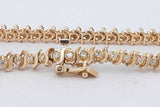 0.54cttw Diamond Tennis Bracelet In 14k Yellow Gold 8.8 Grams 7 Inch Eb0826crxsa
