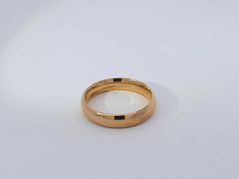 18k Yellow Gold 4.8 Grams Wedding Band Size 7 Aa0925ooxsa