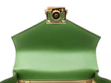 Michael Kors Whitney Medium Satchel In Fern Green Leather Fw0826wrdu