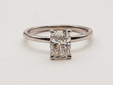 1.11 Carat Cushion Lab Grown Diamond 14k Wg 2.1g Ring Size 6.5 Do0326rrxde