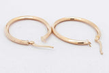 18k Yellow Gold Hoops Earrings 2.6 Grams Eb0826olxsa