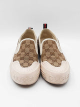 Gucci Slip-on Platform Sneakers In Gg Supreme Canvas Size 9 Fw0926lrzdu