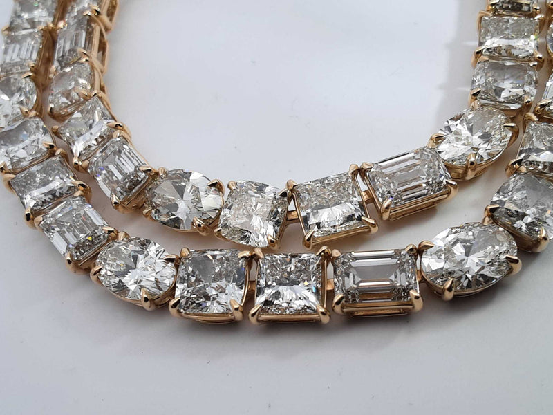 Approx. 57ctw Lab Grown Diamond Necklace In 14k Yellow Gold 103.1g Eb0924wxxxzsa