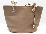 Michael Kors Taupe Gray-beige Pebbled Leather Tote Shoulder Bag Do0826oxde