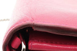 Alexander Mcqueen Fuschia Leather Wallet On Chain Eb0926lorde