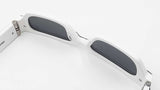 Versace Black & White Acetate Full Rim Rectangular Sunglasses Fw0326crdu